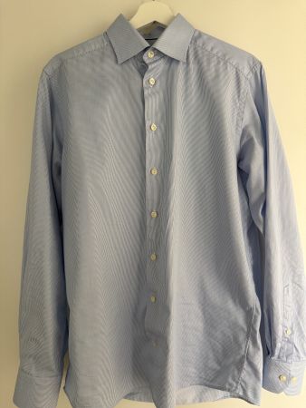 Eton Hemd, Grösse 39, hellblau/weiss gestreift