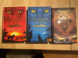 3x Warrior Cats Bücher (Erin Hunter) –Hardcover, Top Zustan