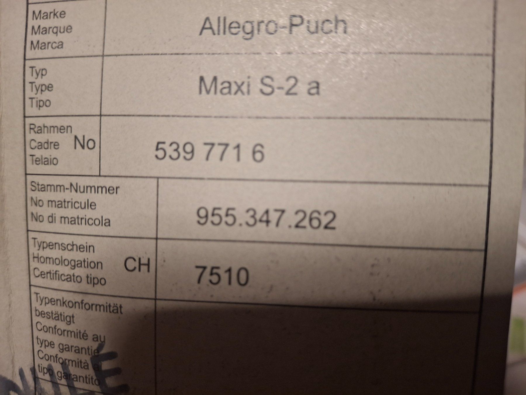 Puch Ciclomotori: PUCH MAXI S 2A ORIGONAL MIT AUSWEIS – Usato da La brillaz venduto da Olditrak 8