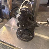 Hasen-Figur, Osterdeko bronze oder Metall 
