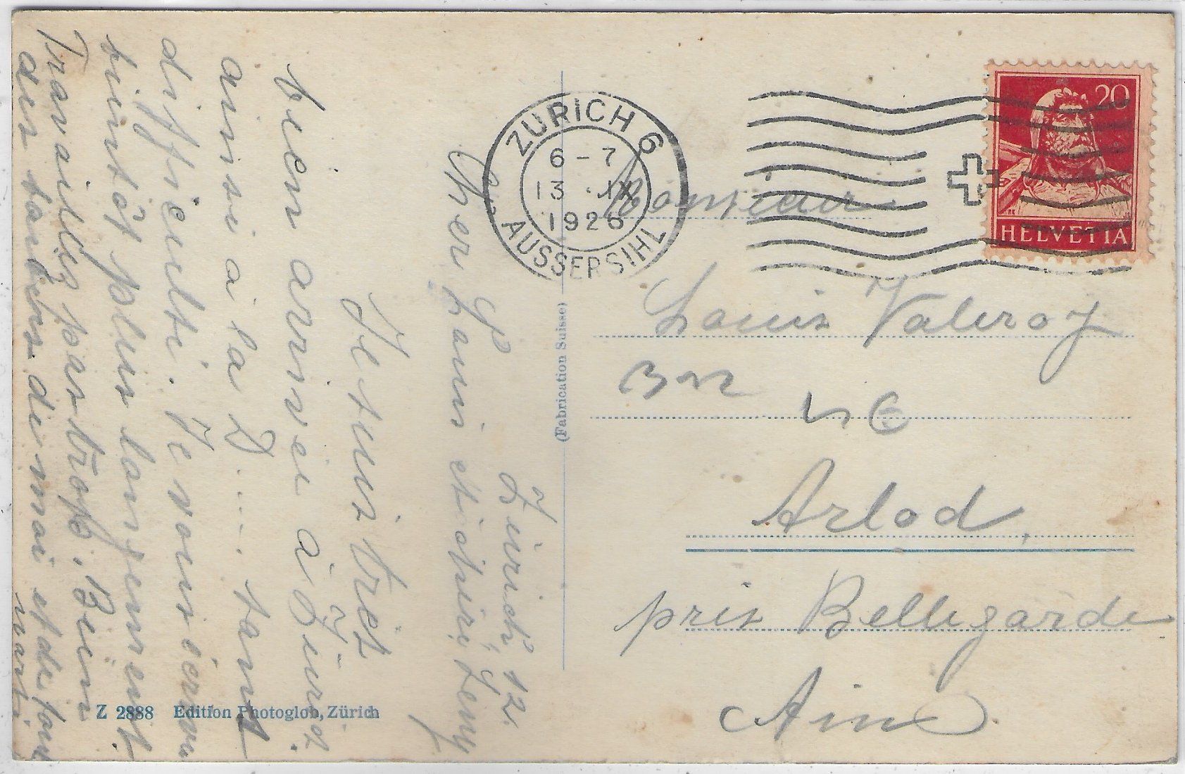 Cartoline postali: Zürich - Hardturm – Usato da Ettingen venduto da Kartenplanet 1