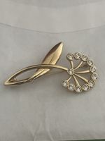 Pierre lang Brosche Blume mit Zirkonia guter Zustand AB 1 FR