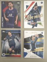 Lionel Messi Topps Karten Paris Saint-Germain 4 Stück neu