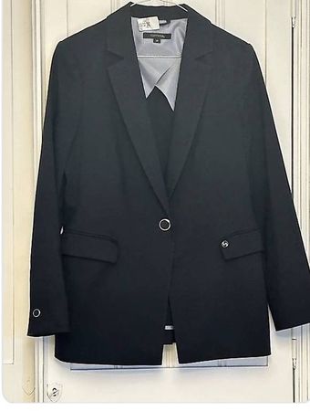 Comma Blazer in navy blau Gr. 38