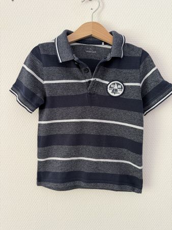Topolino Polo Shirt Gr. 98 Poloshirt Blau T-Shirt Oberteil