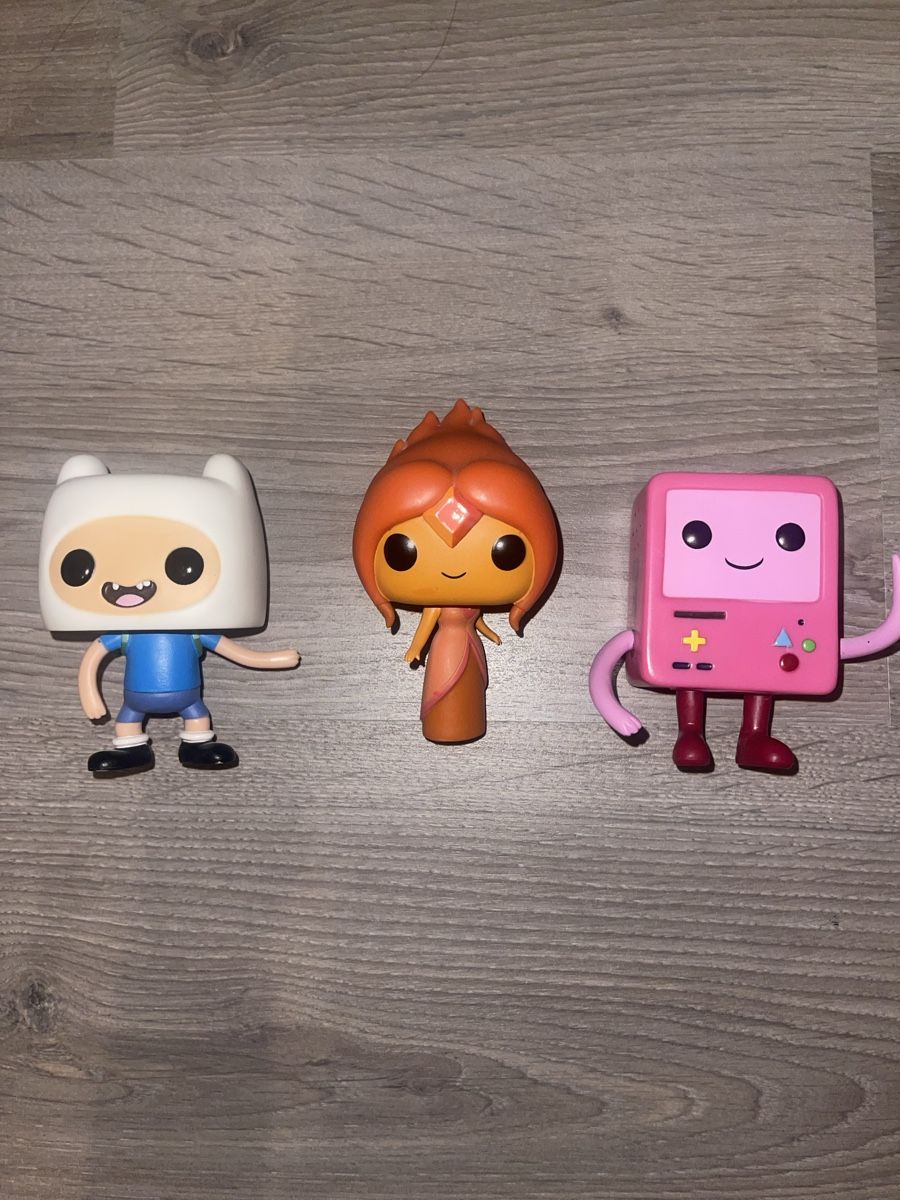Funko Statuette: Funko Pop! Adventure Time Bundle - Finn, Flame, BMO – Usato da Moudon venduto da danielafba