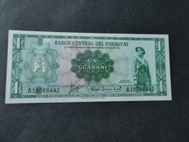 Paraguay, 1 Guaranie     - ungefaltet