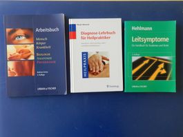 3 medizinische Fachbücher:Leitsymptome,Arbeitsbuch,Diagnose