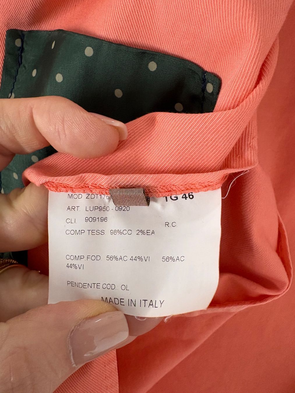 Boglioli Giacche: Boglioli Luxus Blazer Gr. 40 lachs klassisch – Usato da Regensdorf venduto da secondchancefashion 6