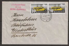 1937 : Brief mit Nr. 210 - Ersttag Stempel !