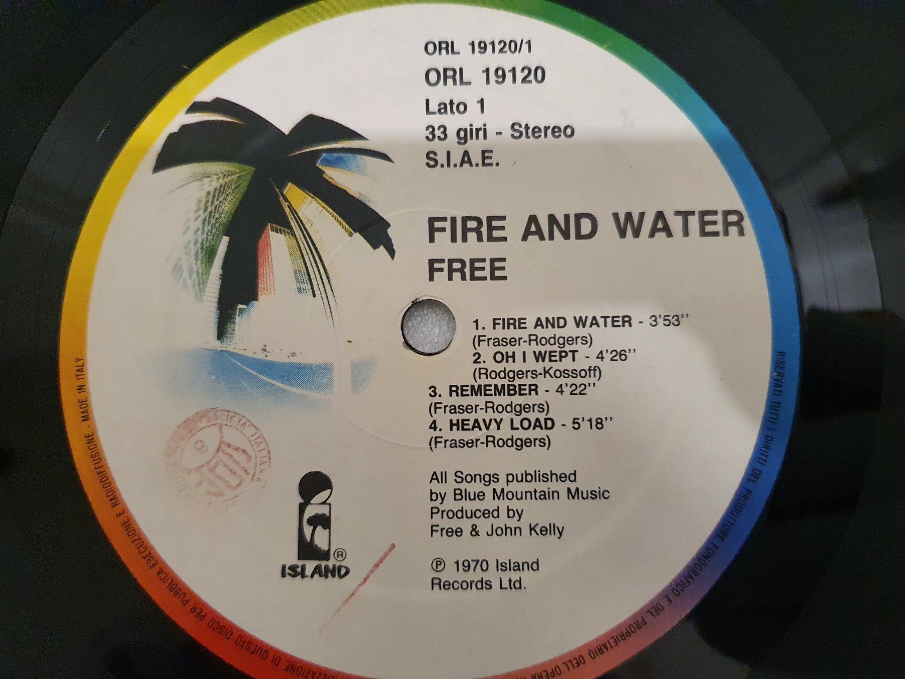 Schallplatten: Free – Fire And Water – Gebraucht aus Uster von Vinyl-Leidenschaft 3