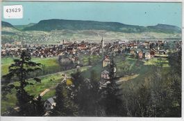 Aarau - Generalansicht - Litho