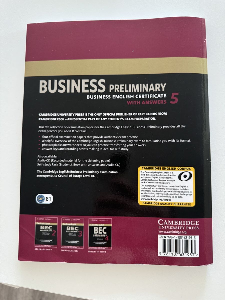 Libri: Business preliminary b1 cambridge englisch – Usato da Wetzikon venduto da ana_5lwx 2