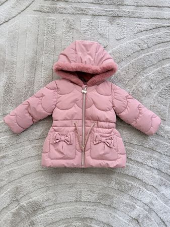 Winterjacke Mädchen, Gr. 68, rosa mit Kapuze. Neu ungetragen