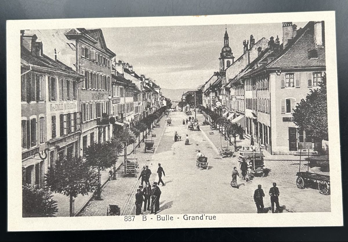 Cartoline postali: Bulle Grand Rue  – Usato da Horw venduto da Tellbub