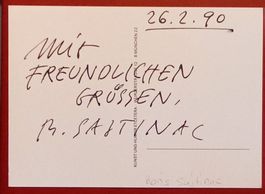 Borislav Sajtinac Cartoonist Autogramm signiert Foto 10x15cm