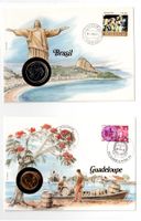 Brasilien_1984_Guadeloupe_1985_Münzbrief ohne Beschreibung