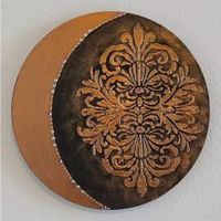 Wandbild Mond-Mandala, Original