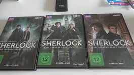 Sherlock DVD Staffeln 1-3 guter Zustand