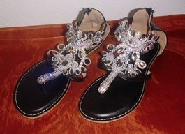 Elegante excl. Zehentrenner - Sandalen * supermauro * NEU