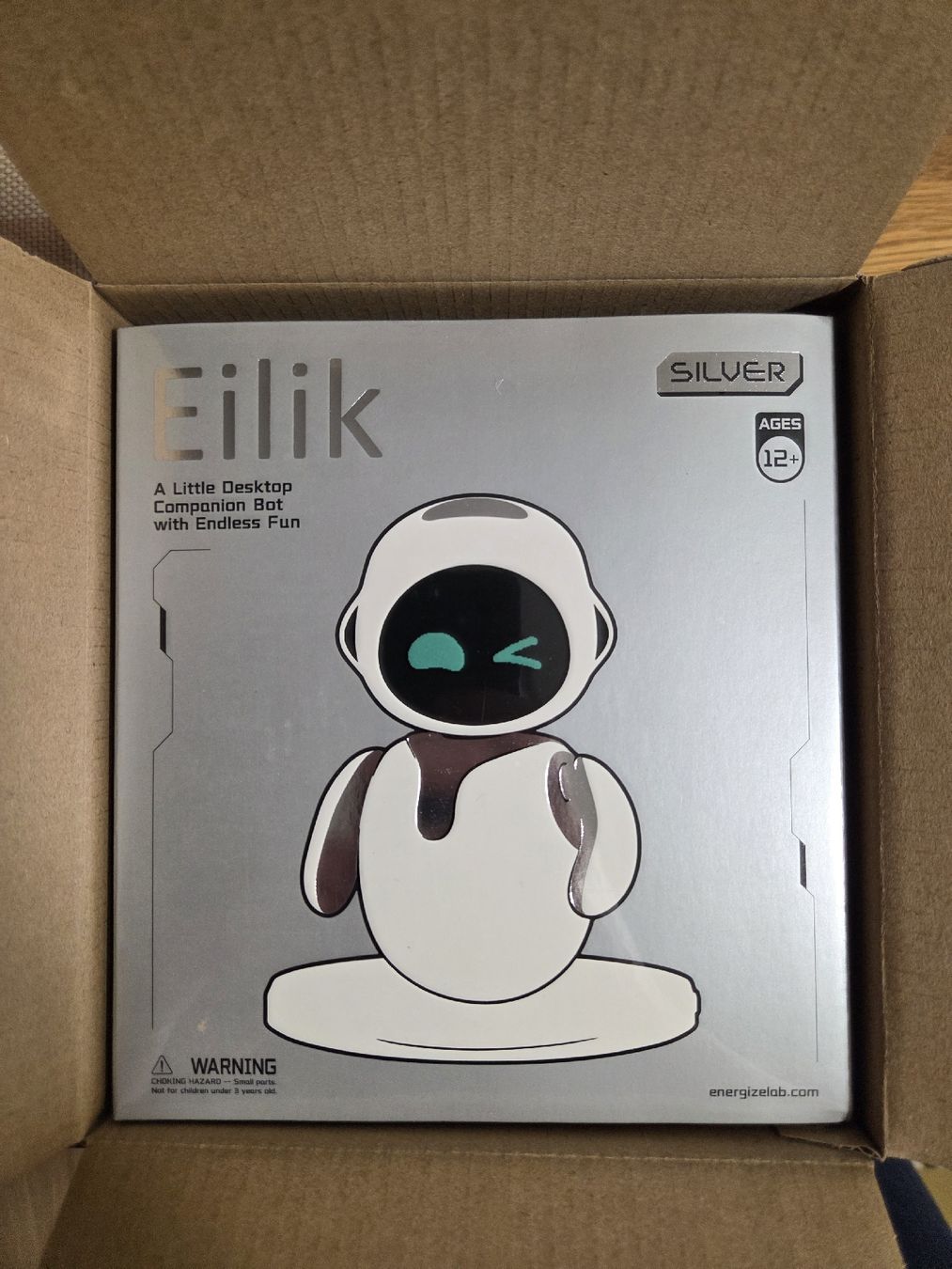 Giocattoli: Eilik Roboter Silver, interaktiver Desktop Neu! – Nuovo e nell'imballaggio originale da Märstetten venduto da Computer_GmbH
