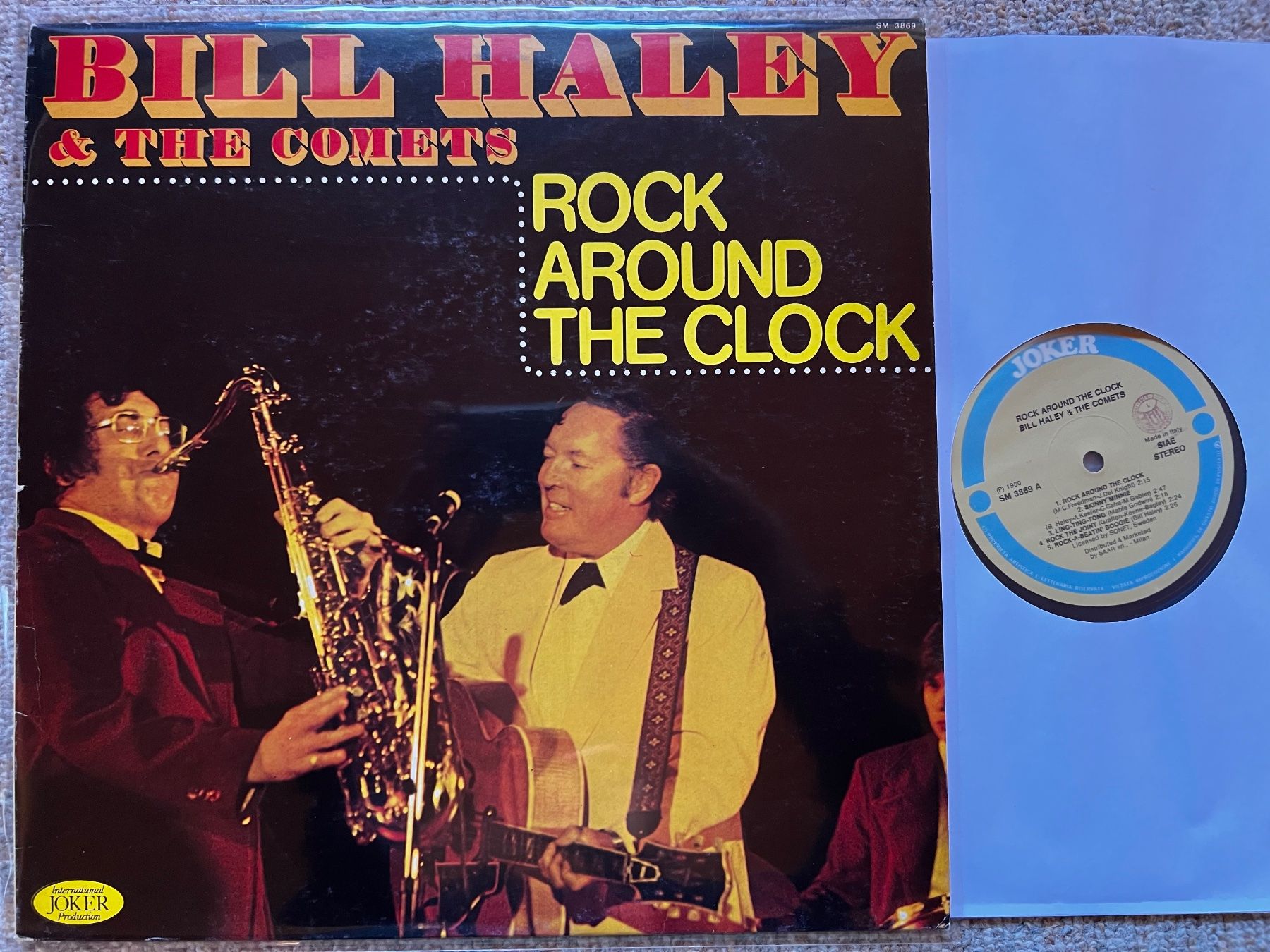 Dischi in vinile: Bill Haley & The Comets Rock Around The Clock LP GEWASCHEN – Usato da Unterseen venduto da vinylmore