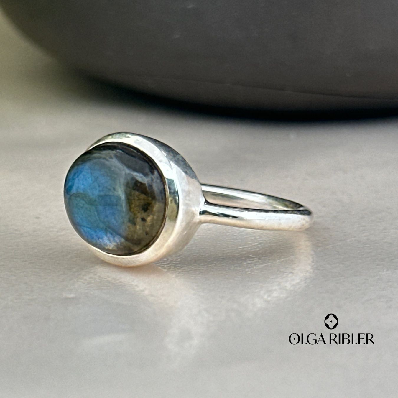Olga Ribler Ringe: Sterling Silber Ring 925 mit Labradoritre Grösse 53 – Neu (gemäss Beschreibung) aus Luzern von byolgaribleroutlet 6