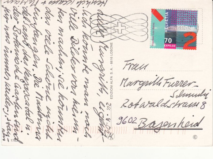 Ansichtskarten: Locarno 2002 – Gebraucht aus Bürglen TG von StampGraf 1