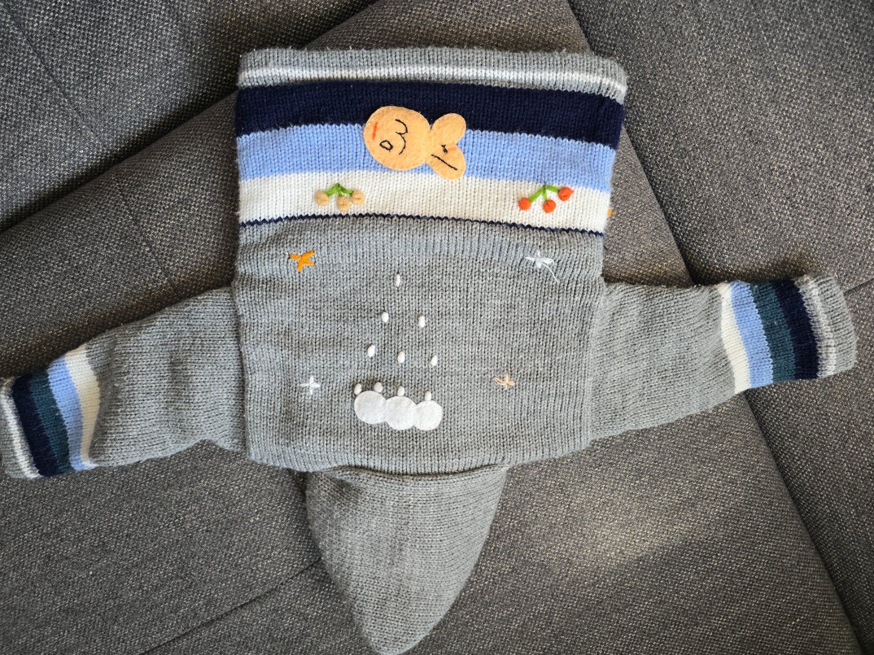 Vestes & Manteaux: Kinder Strickjacke mit Fleece-Futter ca. Gr. 86 – D'occasion à Büttikon AG par Amineah 1