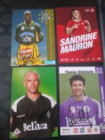 Fussball-Mix - 4 signierte Autogrammkarten - Set