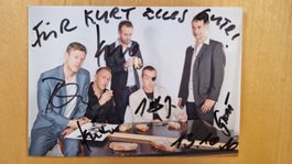Züri West, Original - Autogramme auf Karte in Farbe