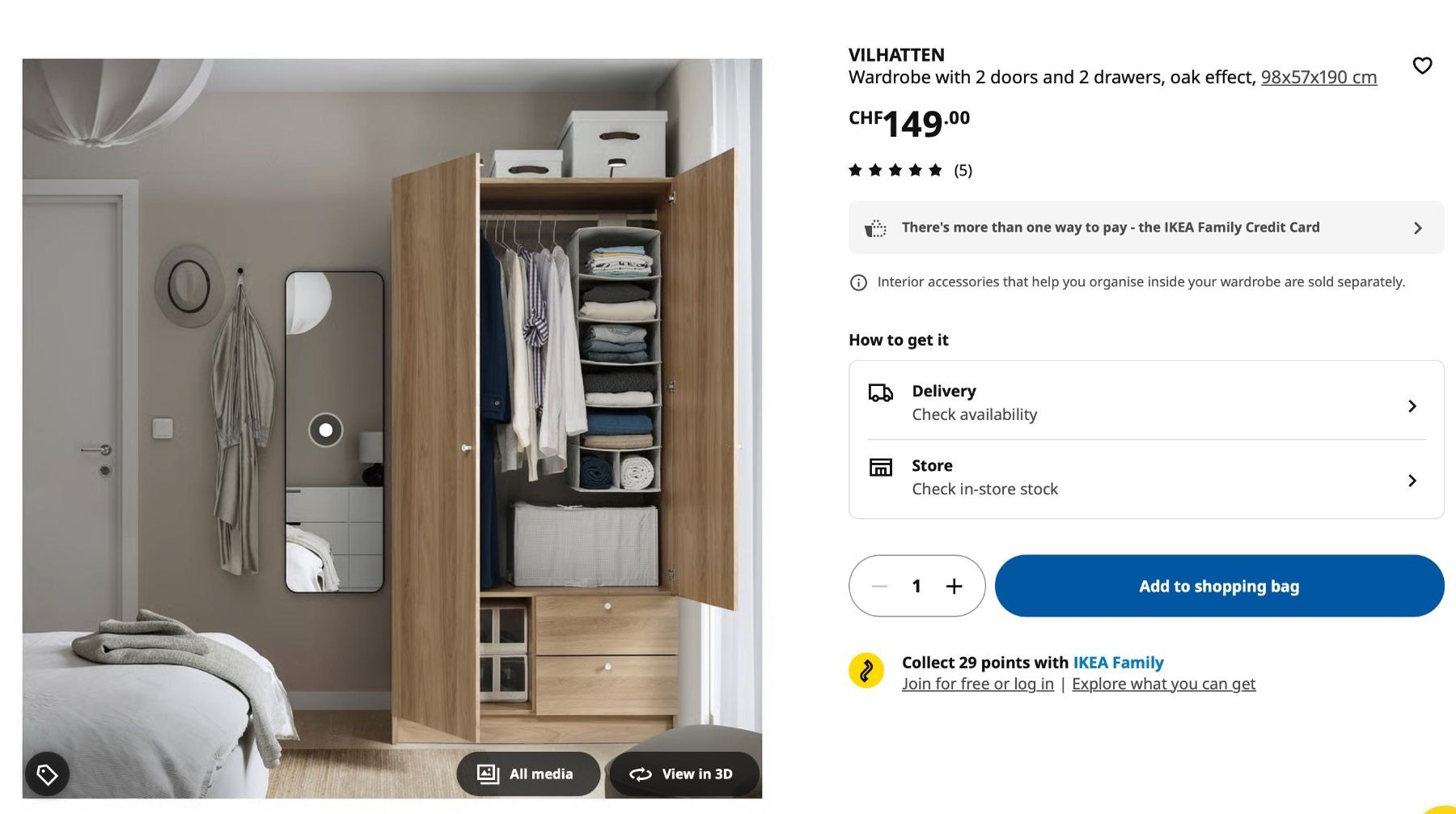 Ikea Armadi: Ikea VILHATTEN – Usato da Zürich venduto da franco_neudorfer 3