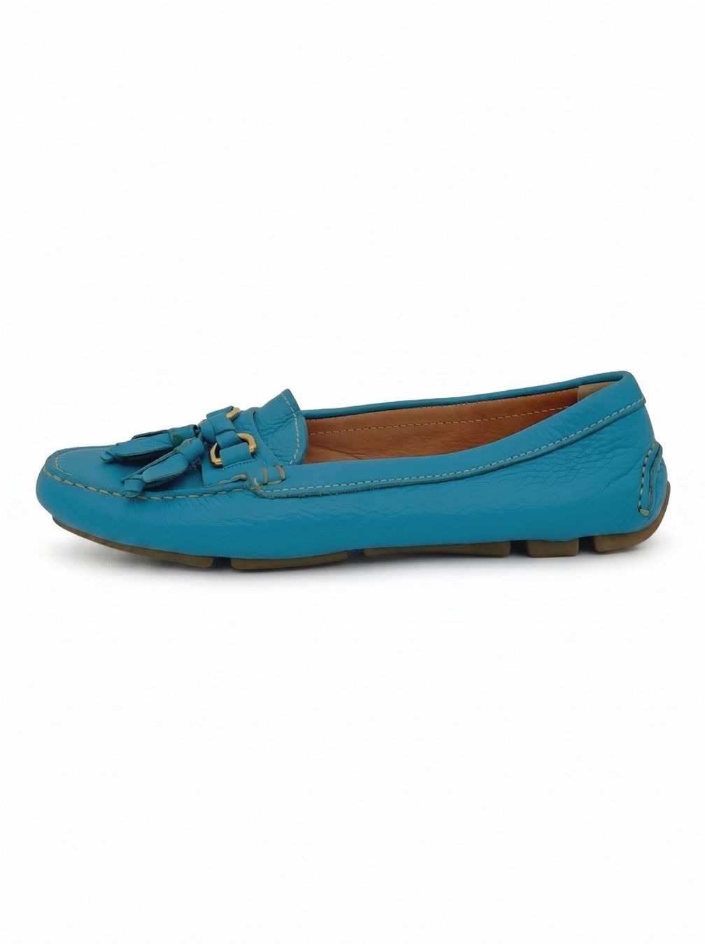 Prada Scarpe da donna: Prada Tassel Driving Mokassin EU 36 Blau – Usato da Zürich venduto da shoe_shop