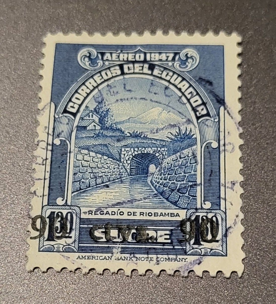 Tutti i francobolli: Ecuador 1950 flugpost alte briefmarke – Usato da St Gallen venduto da Stampsalshobby