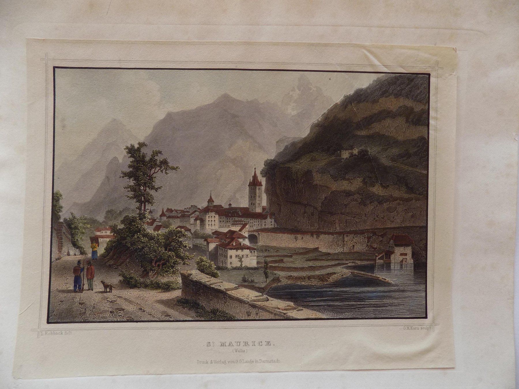Gravures: Saint Maurice Valais – D'occasion à Risch par Antikfee 1