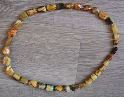 Nachlass: Ostsee Bernstein Schmuck Kette Collier 40 Gramm