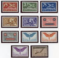 Zst F 3 - F 13 postfrisch - Katalog CHF 1'000.--