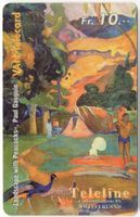 seltene TELELINE Prepaid Telefonkarte - Paul Gauguin