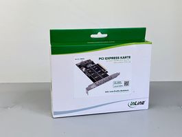 InLine PCIe Karte 2x NVMe M.2, wie neu, einmal getestet