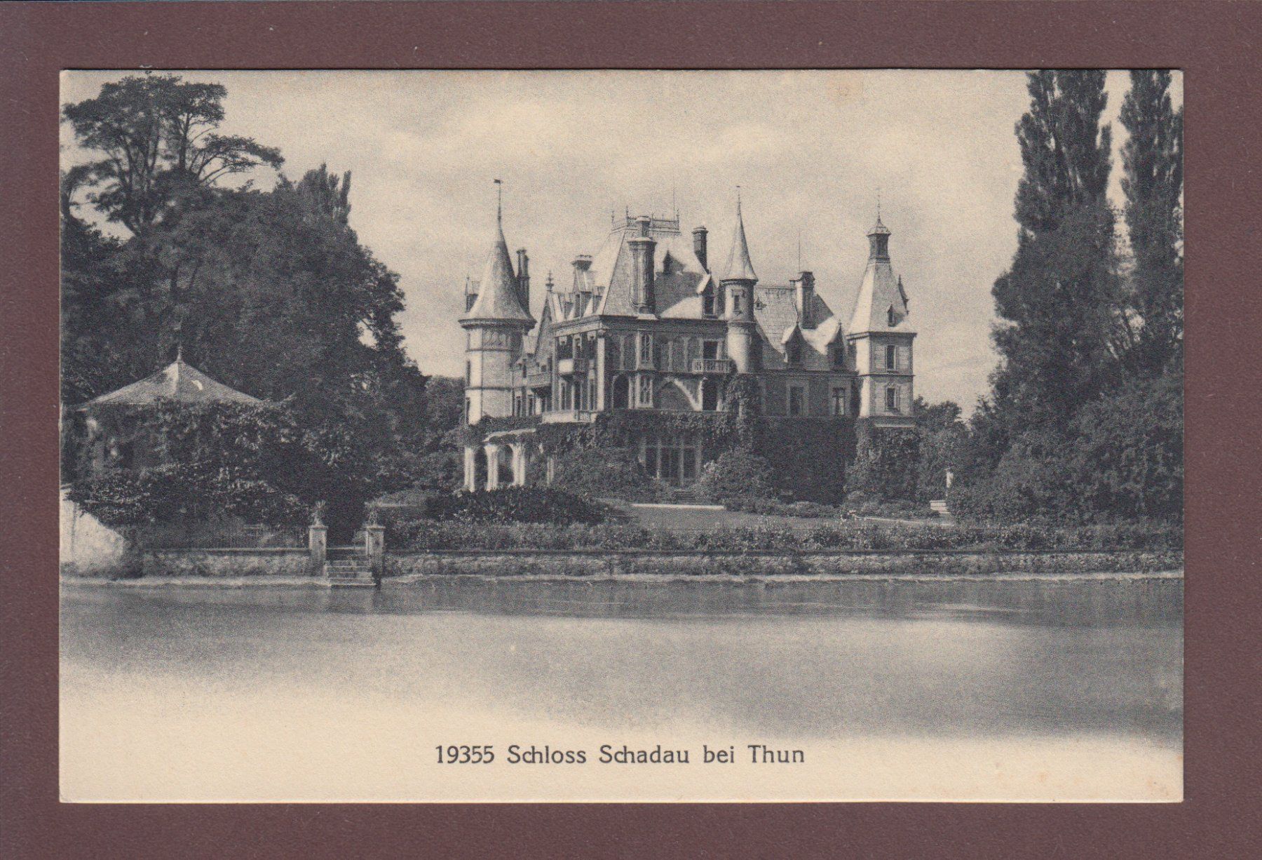 Cartoline postali: SCHLOSS SCHADAU bei Thun – Usato da Pully venduto da nicecards