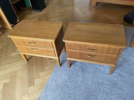 Nachttische 2er Set Holz Vintage guter Zustand