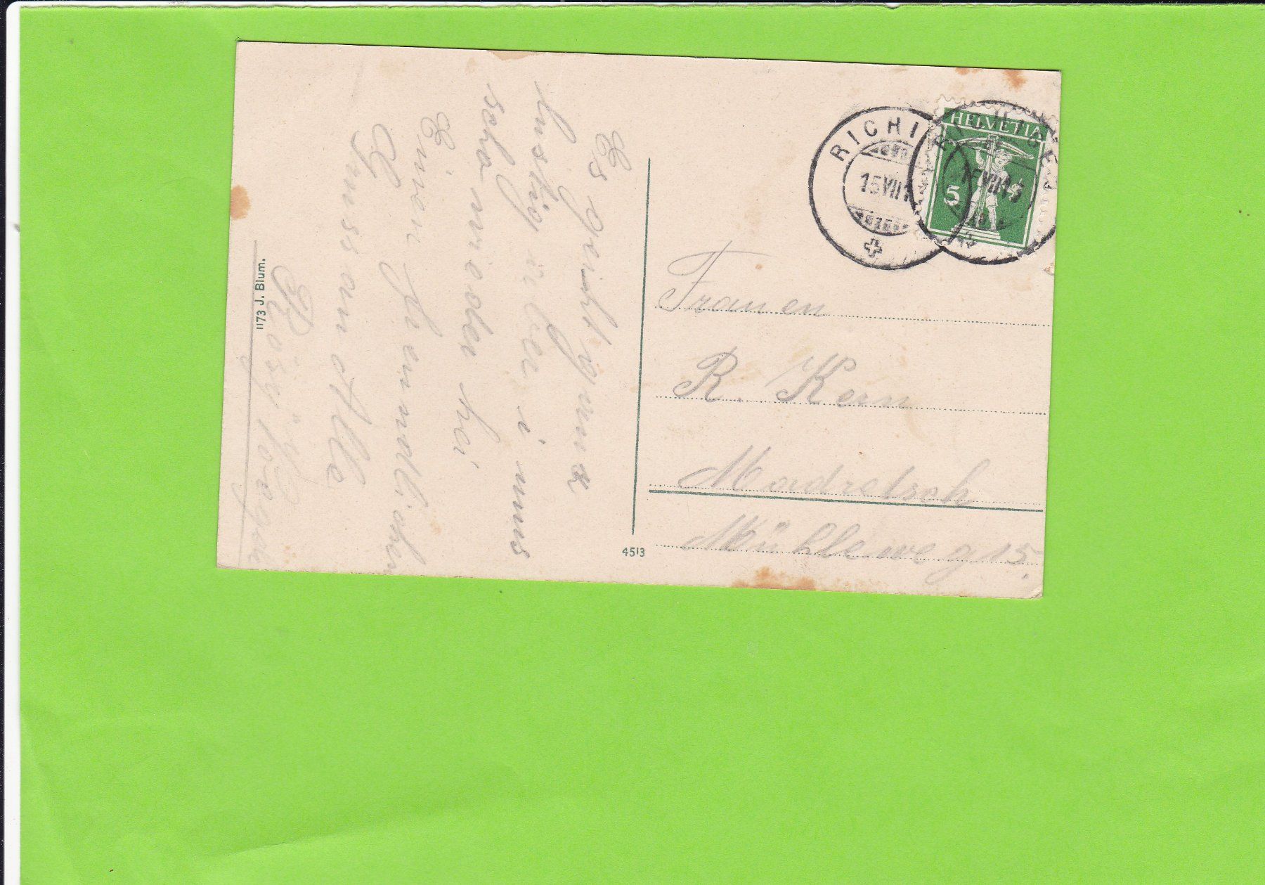 Cartes postales: Gruss aus Rychigen – D'occasion à St. Peterzell par neckertal 1