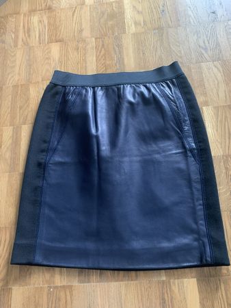 Leder Jupe rock Sandro