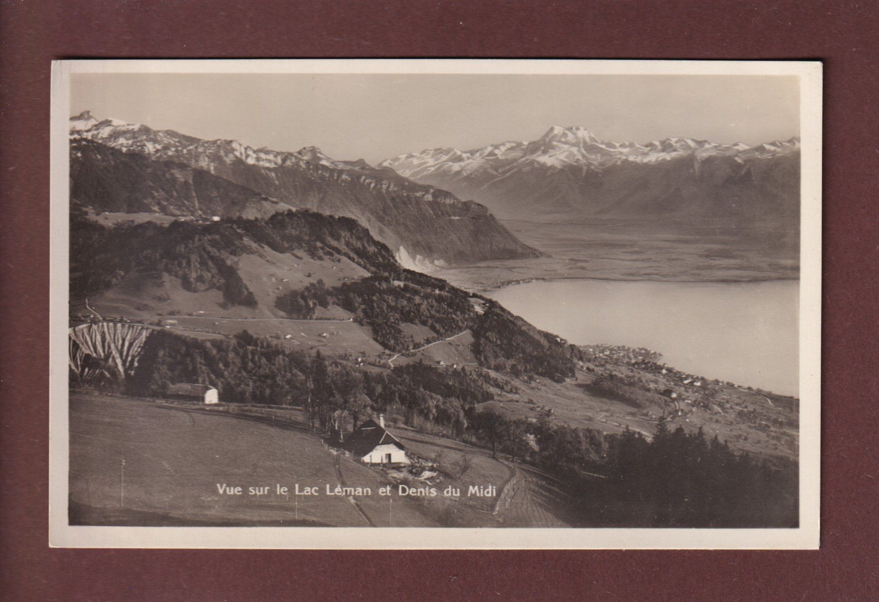 Cartoline postali: LAC LEMAN et Dents du Léman – Usato da Pully venduto da nicecards