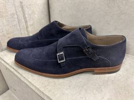 HUGO BOSS Derrek Monk suede loafers 41 💙 Wildleder Loafer