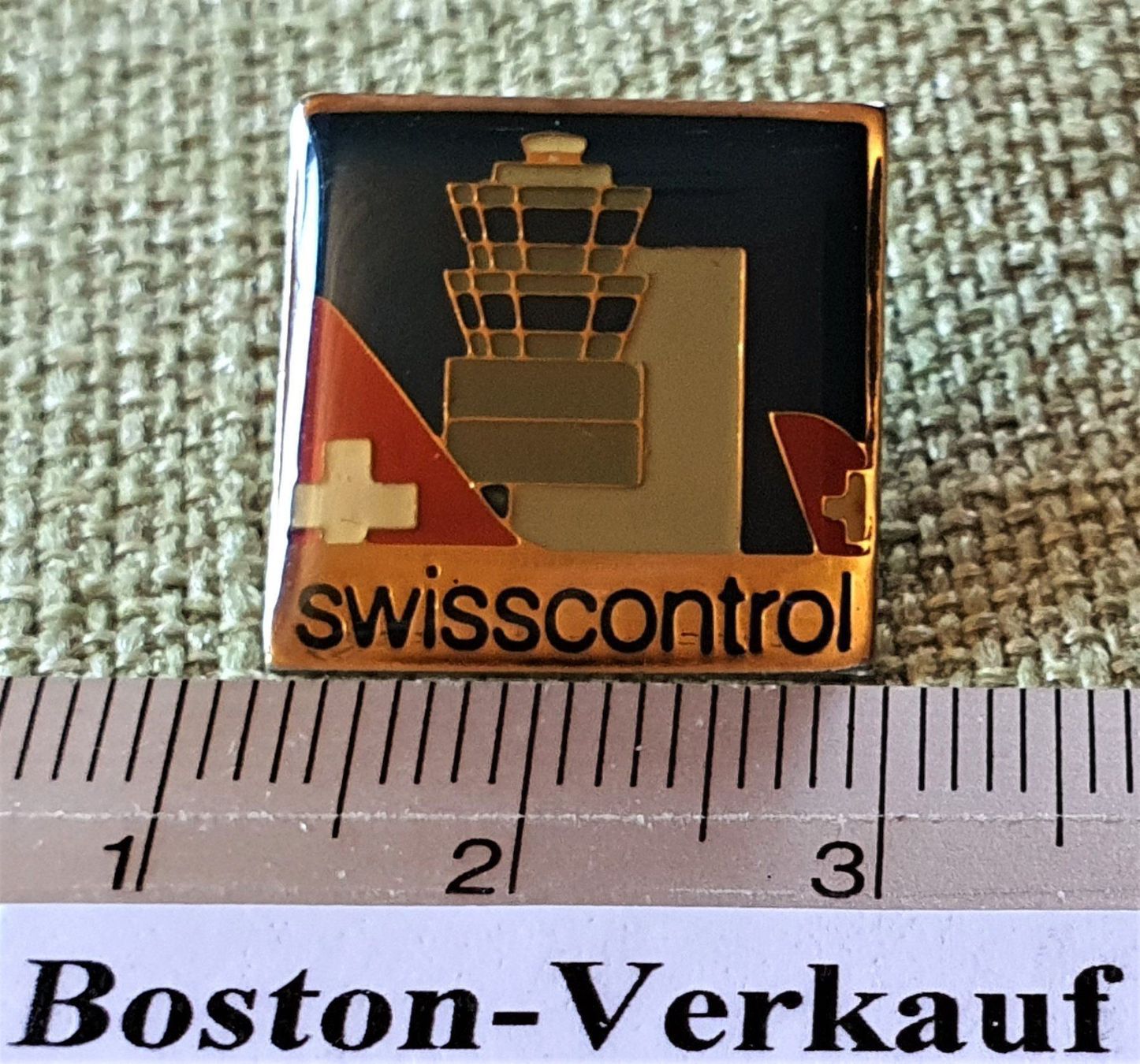 Swissair Placchette & Badge: F490 - Pin Swisscontrol Tower Swissair – Usato da Reinach BL venduto da Boston-Verkauf 1