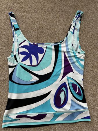 Designer Top Seide Emilio Pucci