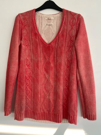 Damen BW Pulli Gr.M, soft-orangefarben, sommerlich sportlich