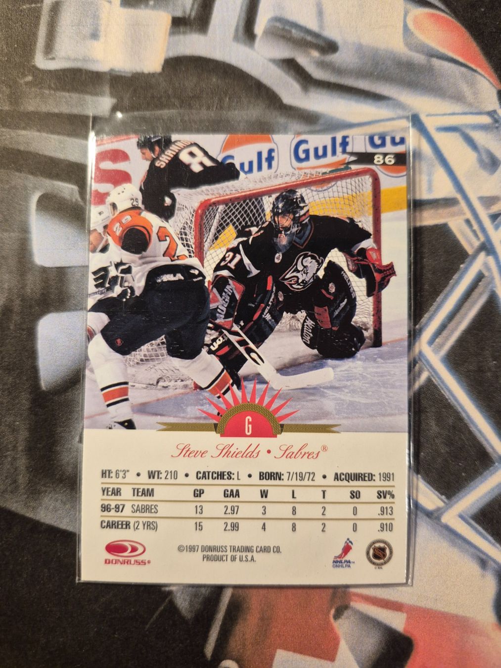 NHL Cartes à collectionner: NHL Steve Shields Buffalo Sabres – D'occasion à Treiten par Sauber73 1