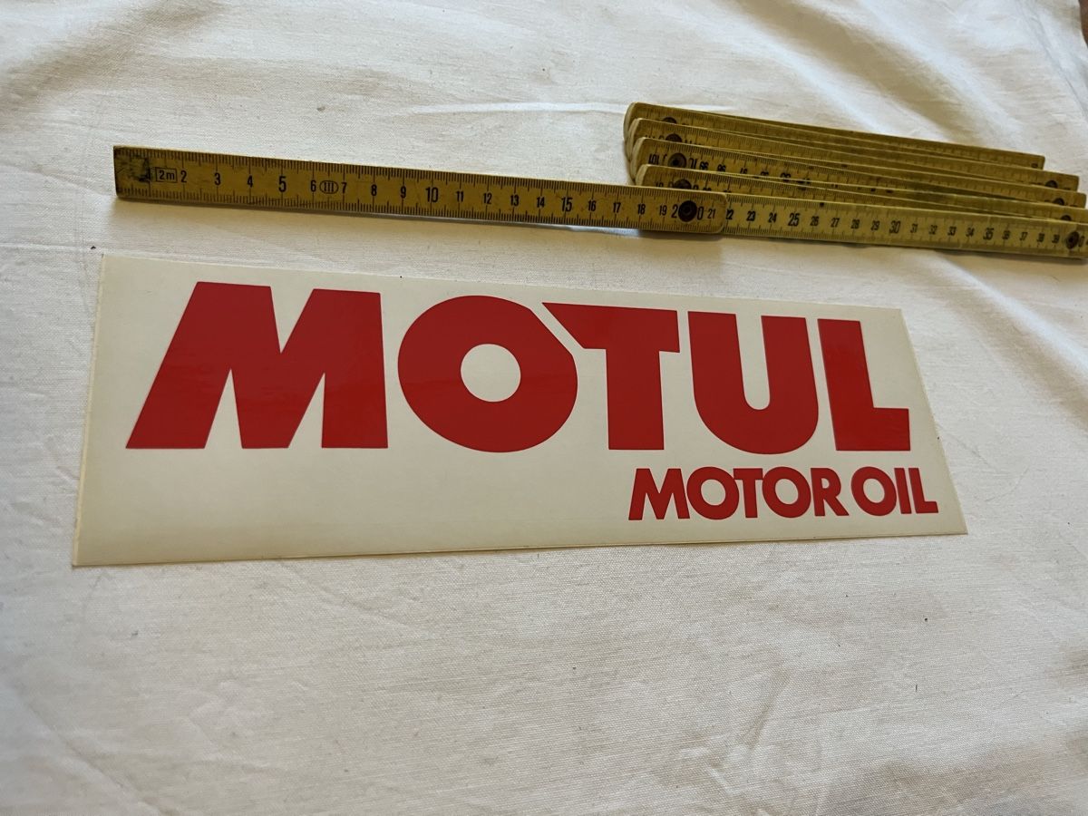 Motul Autocollants: Motul Sticker Weiss Vintage – Neuf (Voir description) à bretzwil par nightflasher